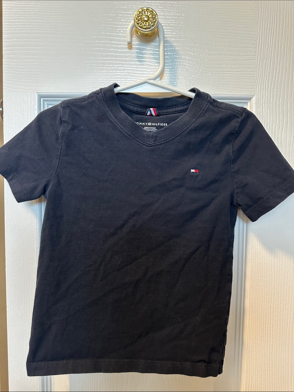 Tommy Hilfiger Black Short-Sleeve Logo Tee 2T-3T